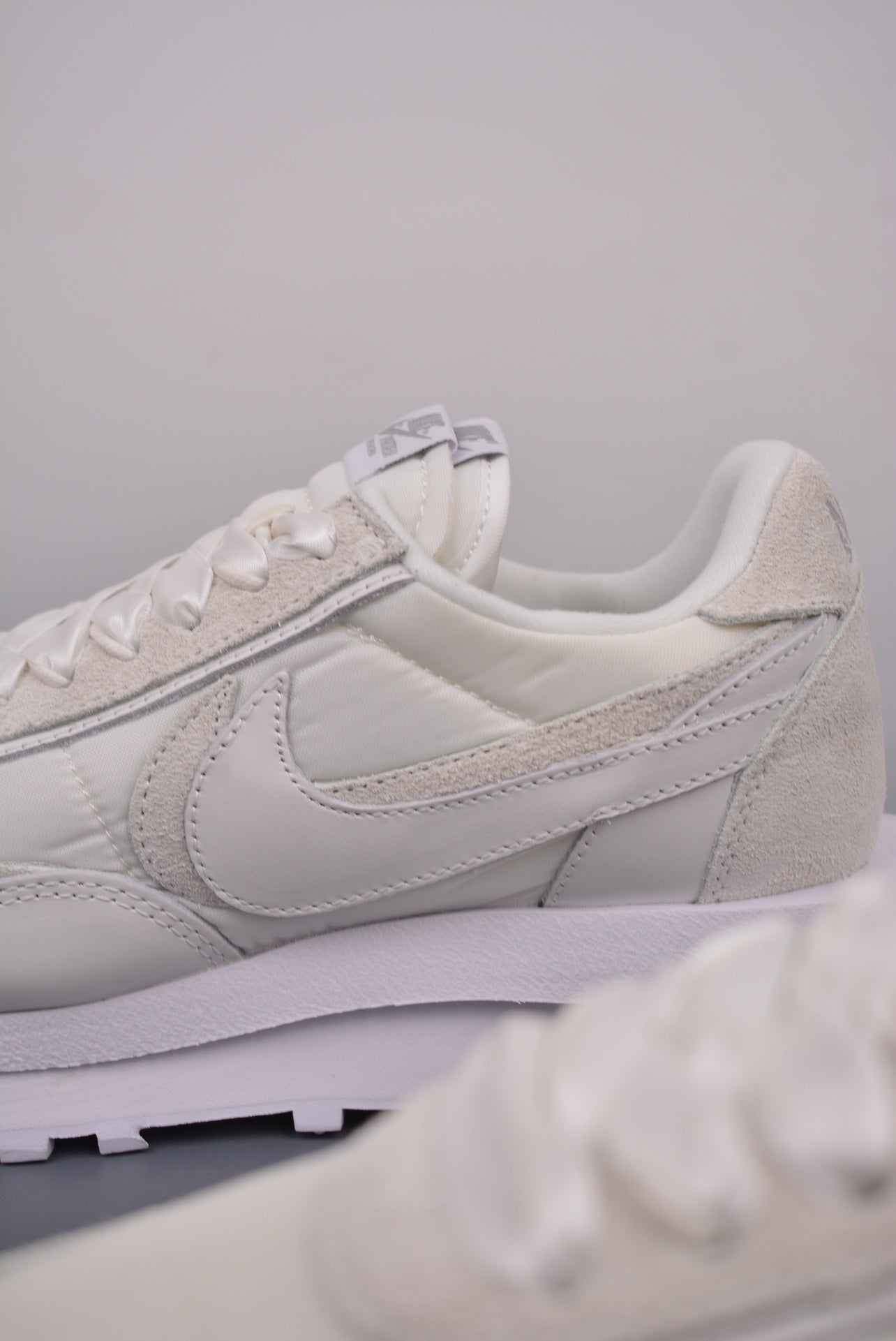 sacai × Nike LDV Waffle "Triple White"