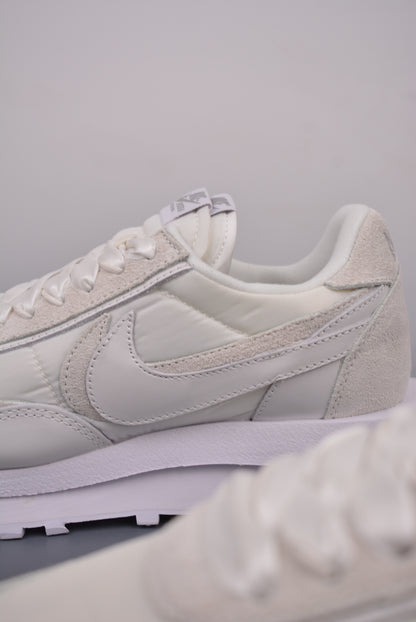 sacai × Nike LDV Waffle "Triple White"