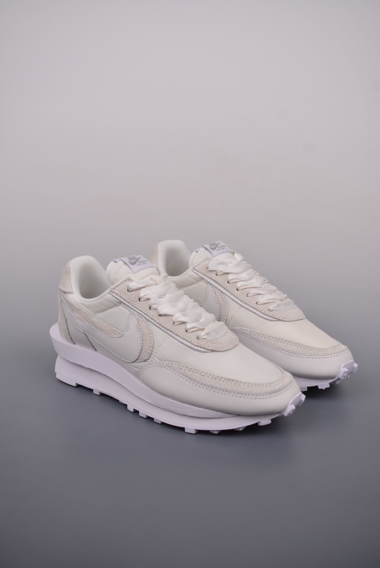 sacai × Nike LDV Waffle "Triple White"
