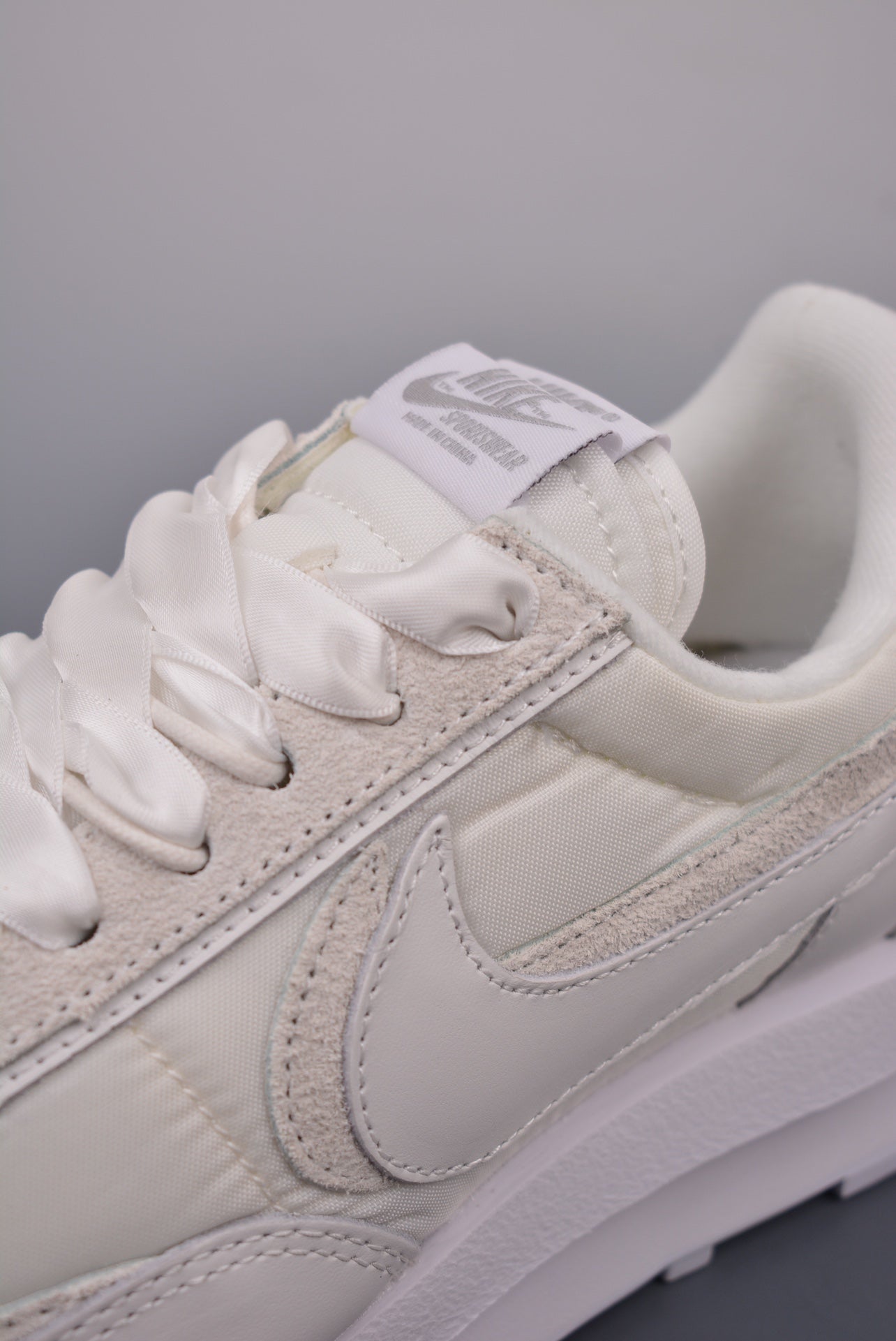 sacai × Nike LDV Waffle "Triple White"