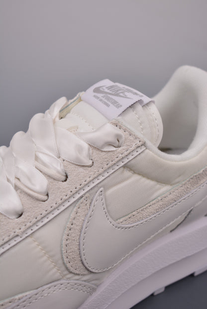 sacai × Nike LDV Waffle "Triple White"