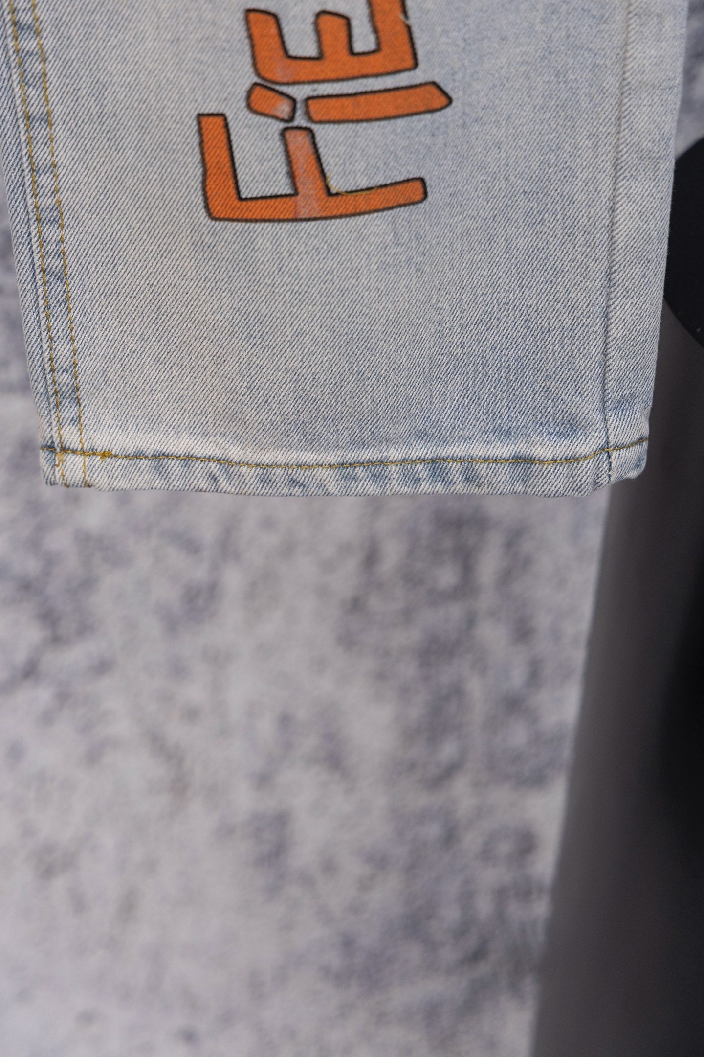 Chrome Heart embroidered print straight-leg jeans