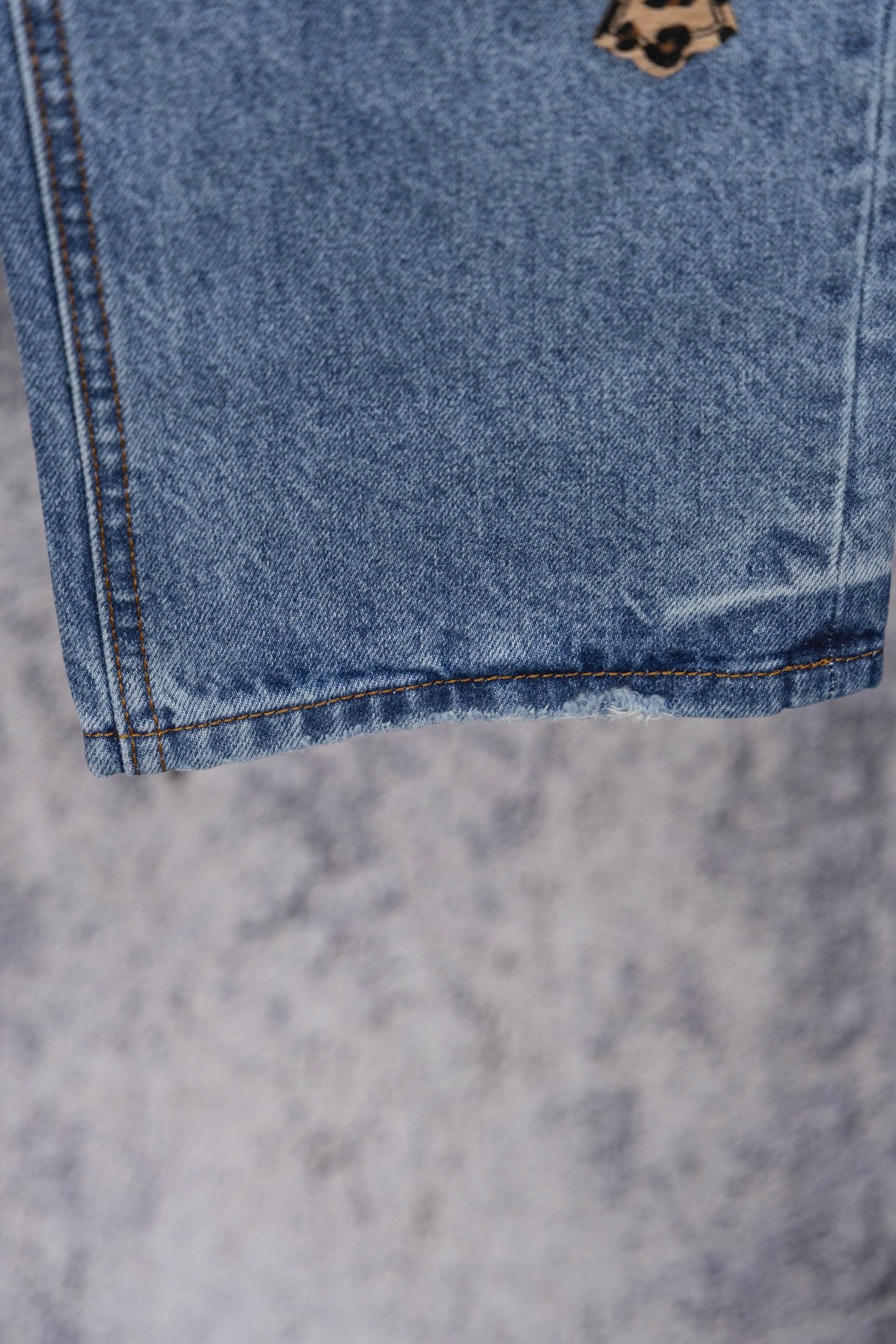 Chrome Heart embroidered print straight-leg jeans