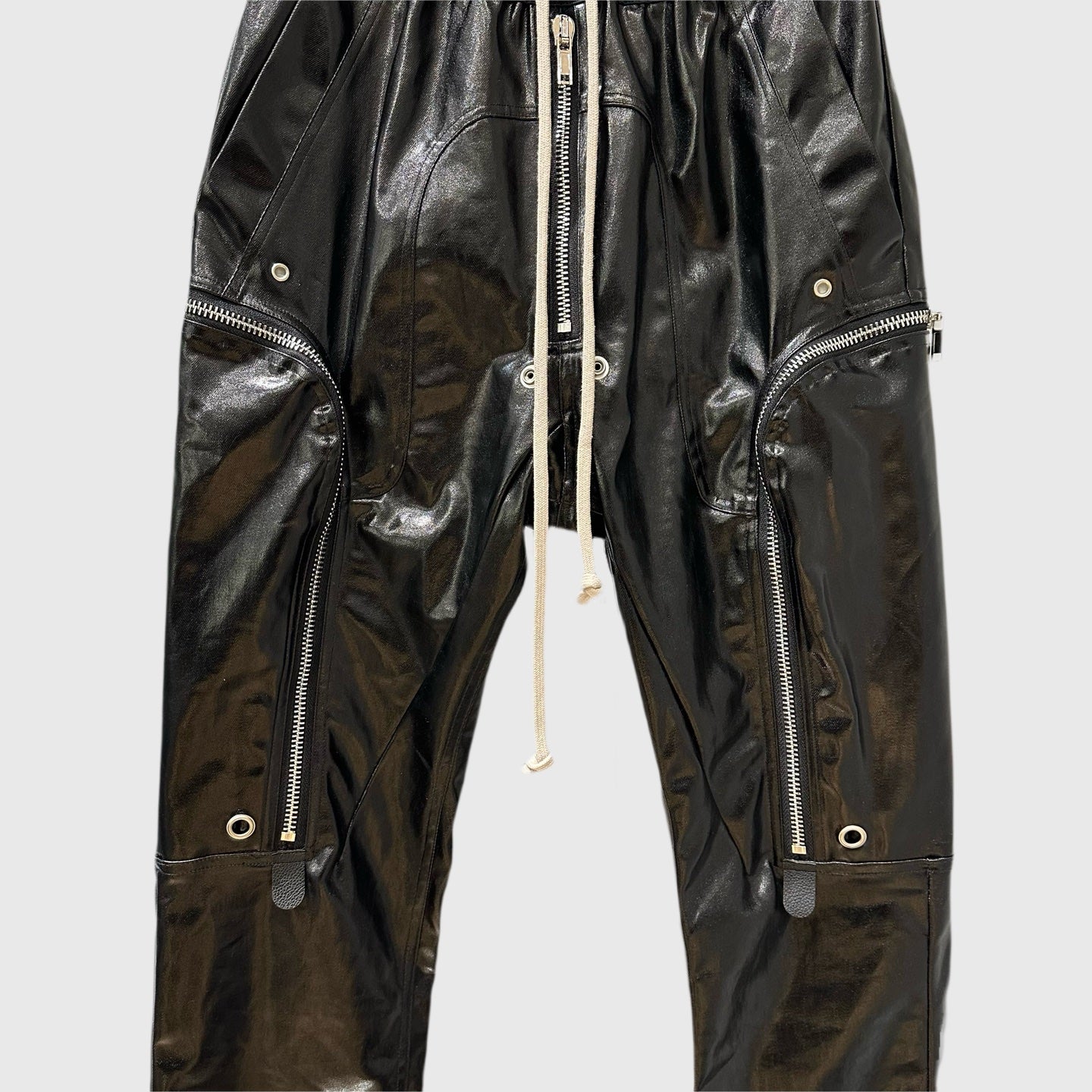 Rick Owens Bauhaus leather work pants