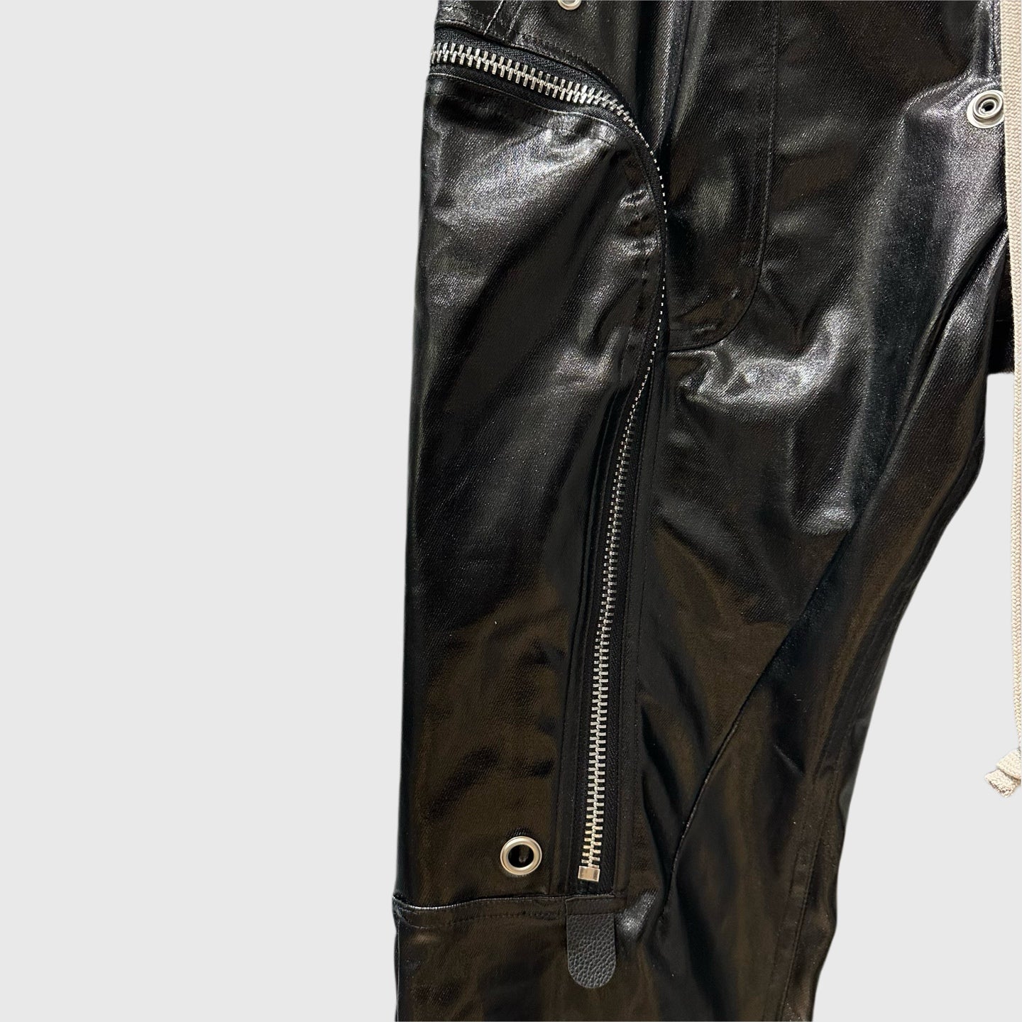 Rick Owens Bauhaus leather work pants