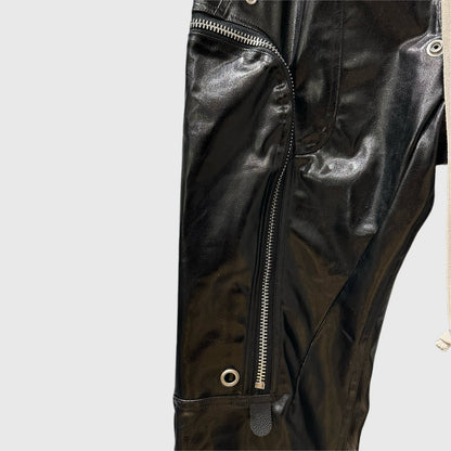 Rick Owens Bauhaus leather work pants