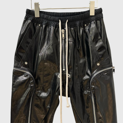 Rick Owens Bauhaus leather work pants