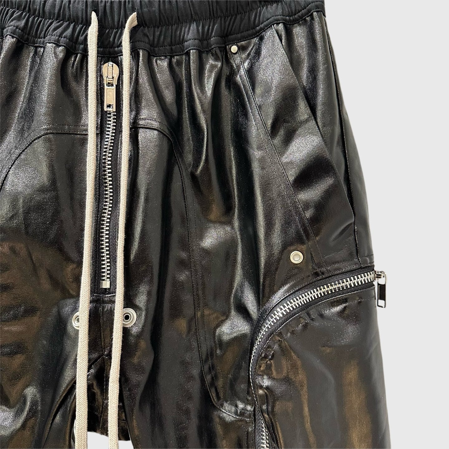Rick Owens Bauhaus leather work pants