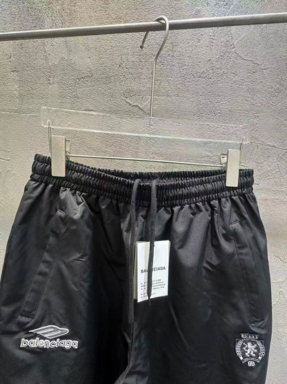 BALENCIAGA 3B Football Pants in Techno Cotton Poplin