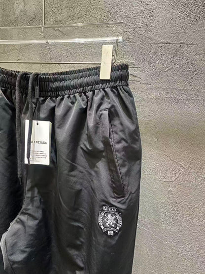 BALENCIAGA 3B Football Pants in Techno Cotton Poplin