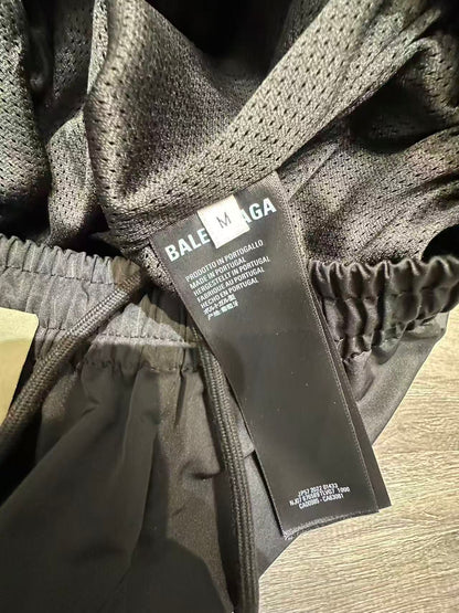 BALENCIAGA 3B Football Pants in Techno Cotton Poplin
