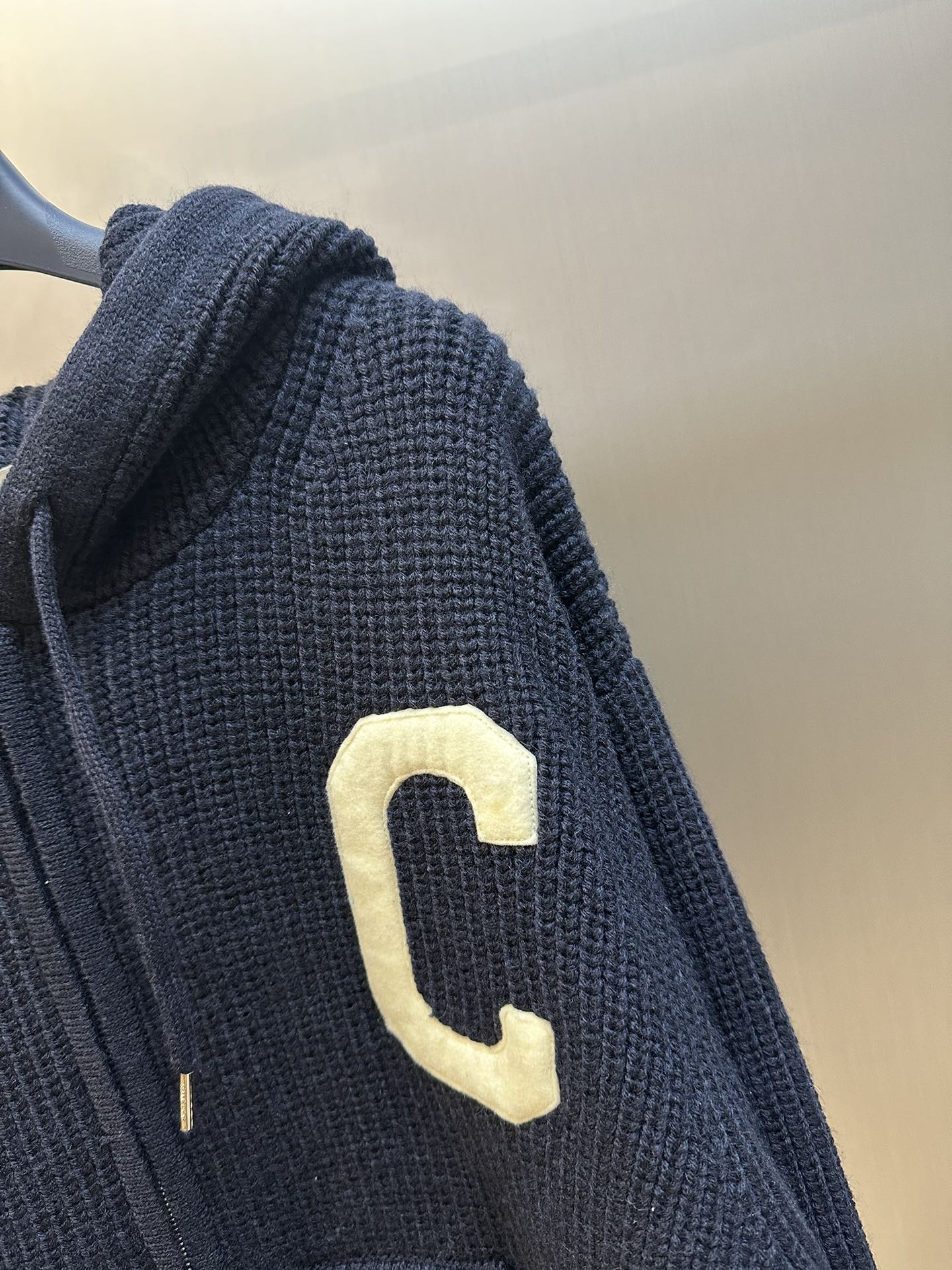 CELINE College hooded zip-up sweater