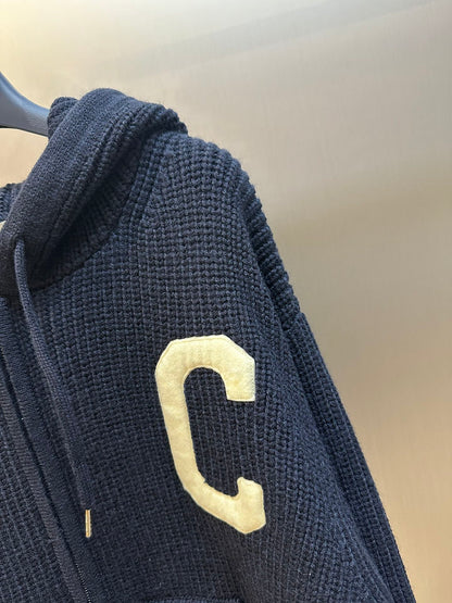 CELINE College hooded zip-up sweater