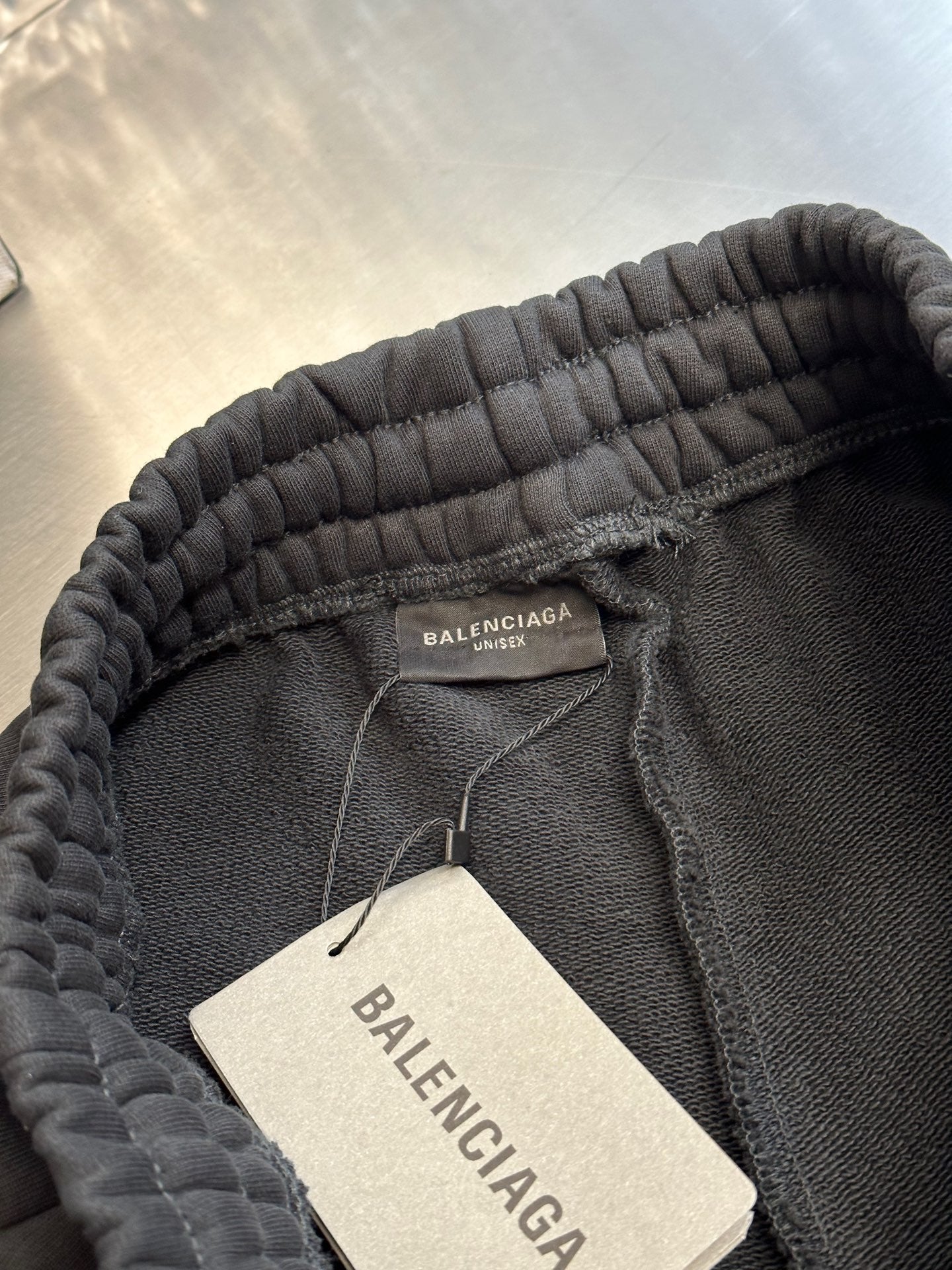 BALENCIAGA Men's Basketball Series - Baggy Sweatpants in Black
