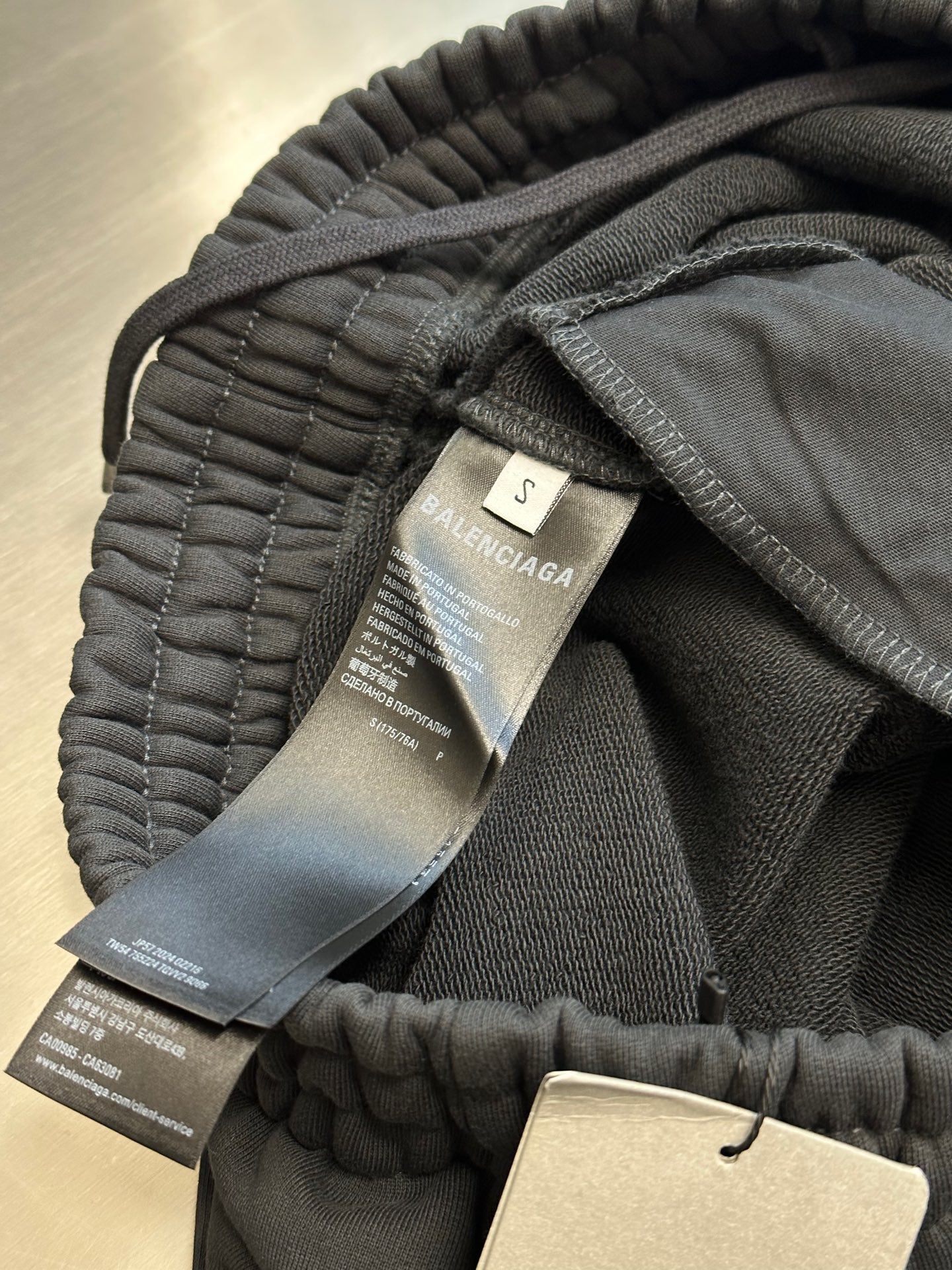 BALENCIAGA Men's Basketball Series - Baggy Sweatpants in Black