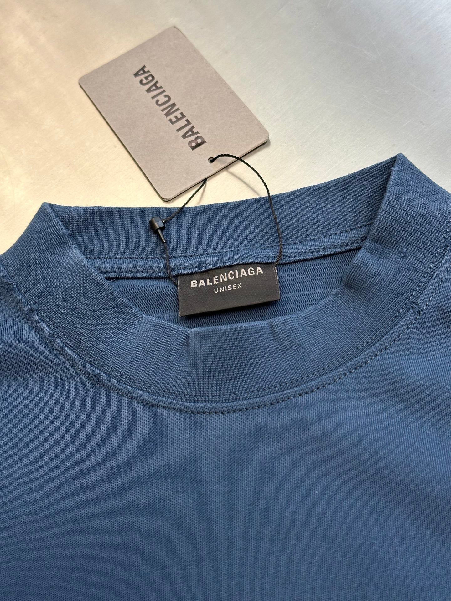 BALENCIAGA PP Krit Oversized T-Shirt "Dark Blue"