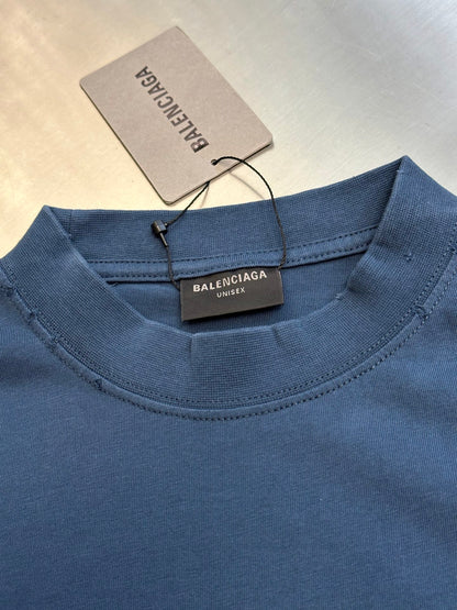 BALENCIAGA PP Krit Oversized T-Shirt "Dark Blue"