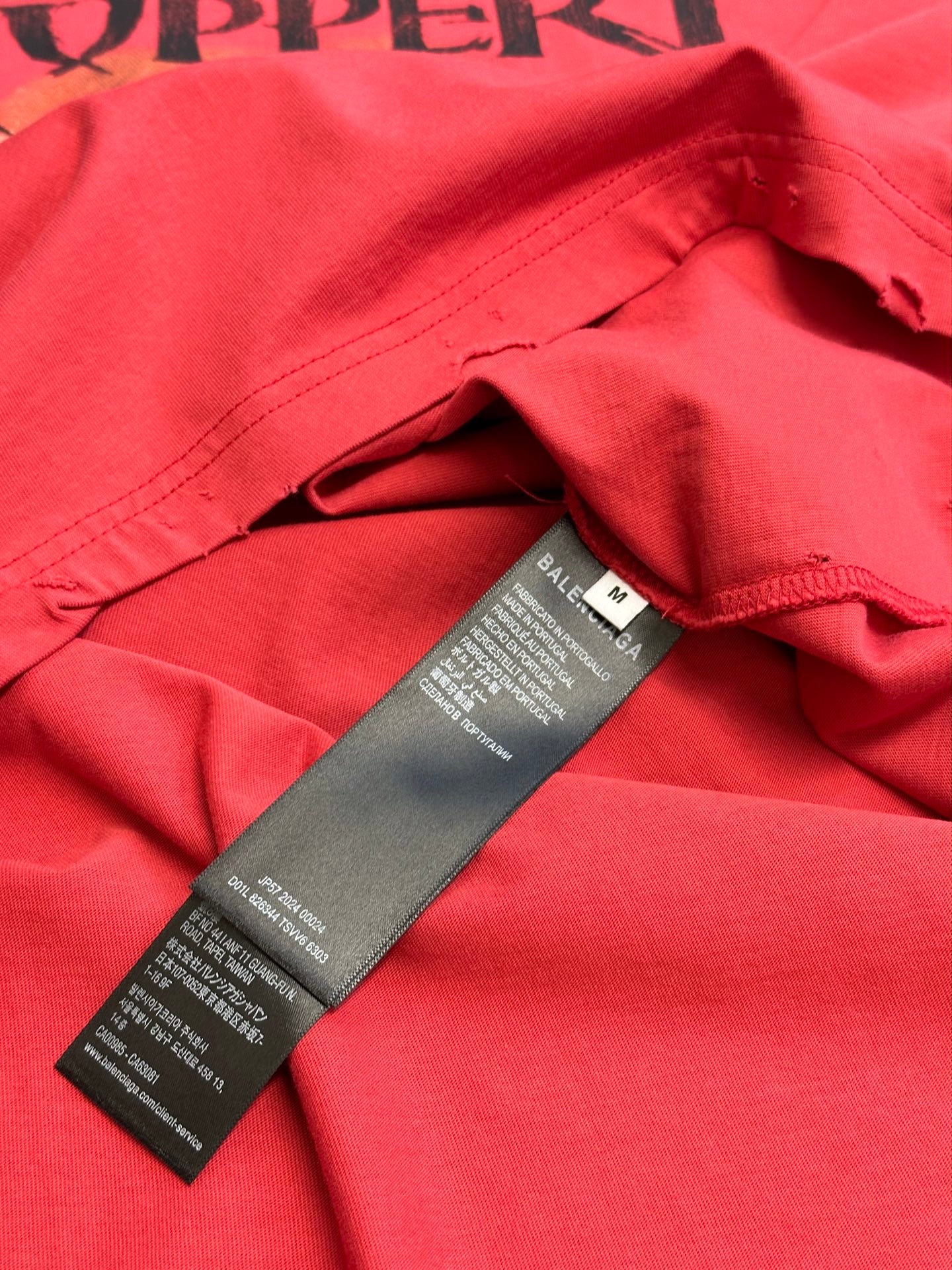 BALENCIAGA Isabelle Boxy T-Shirt "Faded Red"