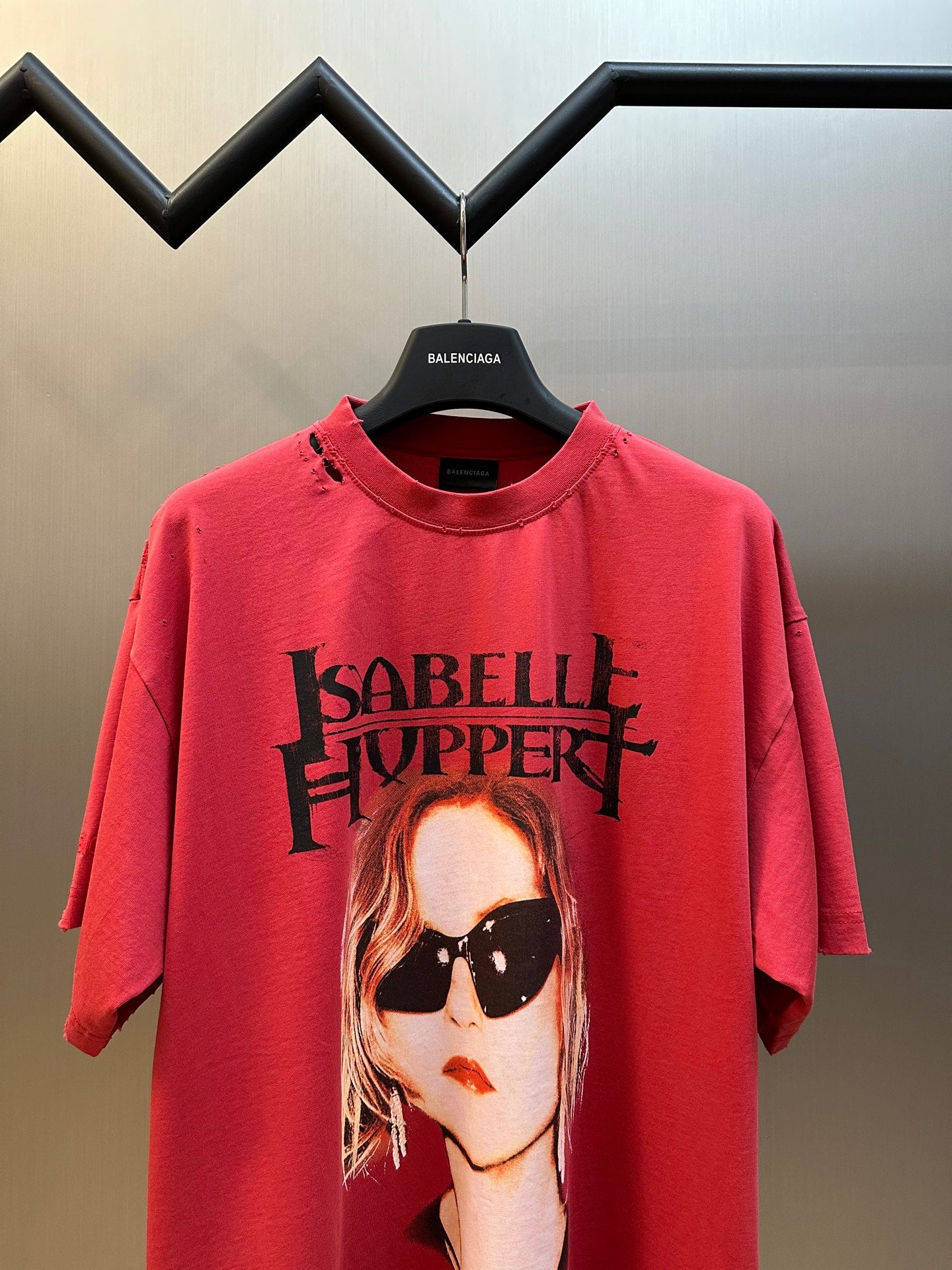 BALENCIAGA Isabelle Boxy T-Shirt "Faded Red"