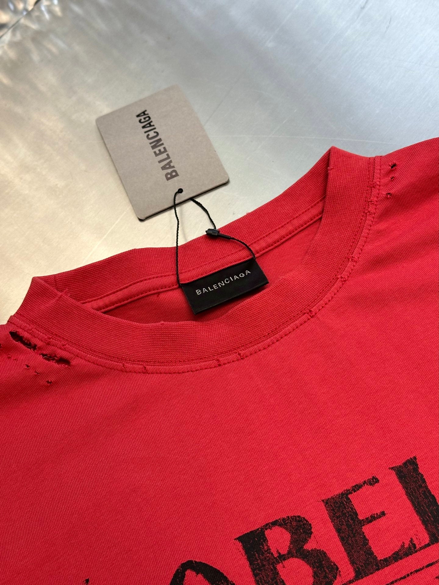BALENCIAGA Isabelle Boxy T-Shirt "Faded Red"