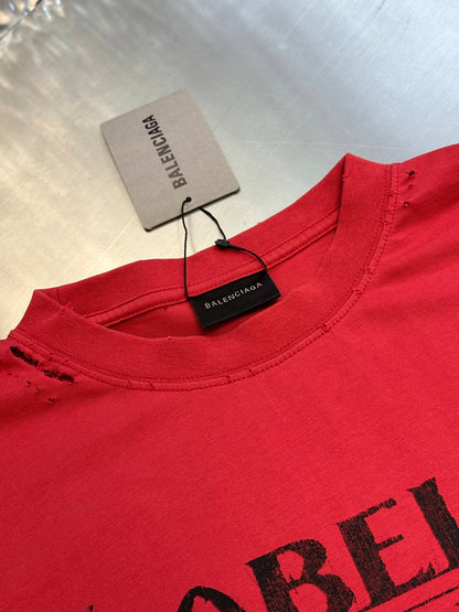 BALENCIAGA Isabelle Boxy T-Shirt "Faded Red"