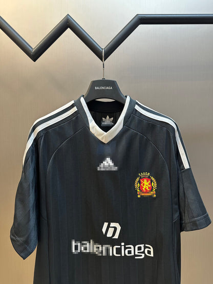 Balenciaga Oversized Soccer T-Shirt 'Black'