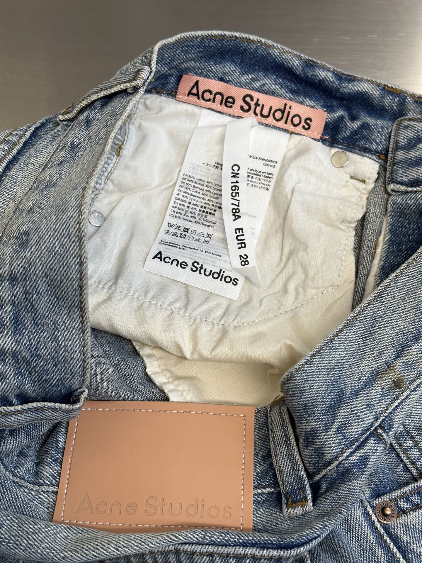 Acne Studios Super baggy fit jeans - 2023M - Light blue
