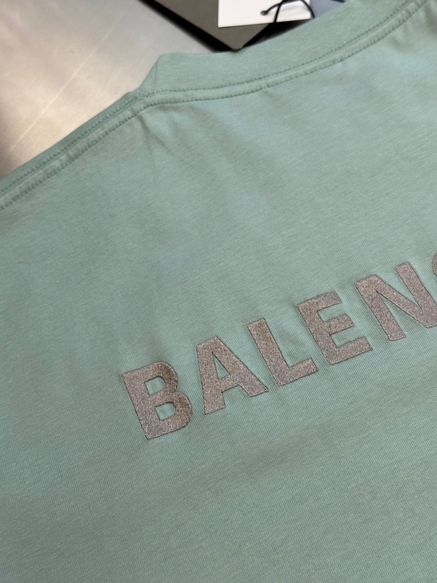 BALENCIAGA Balenciaga Back Reflective T-Shirt Medium Fit "Sage Green"
