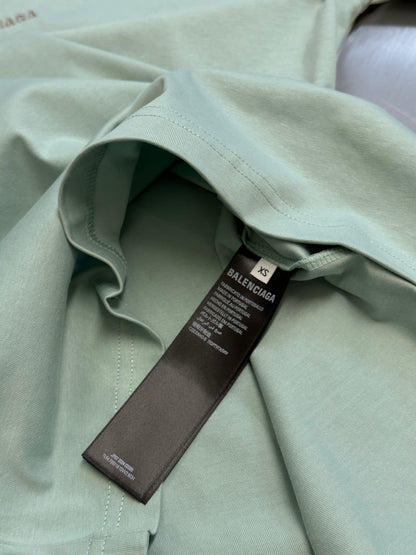 BALENCIAGA Balenciaga Back Reflective T-Shirt Medium Fit "Sage Green"