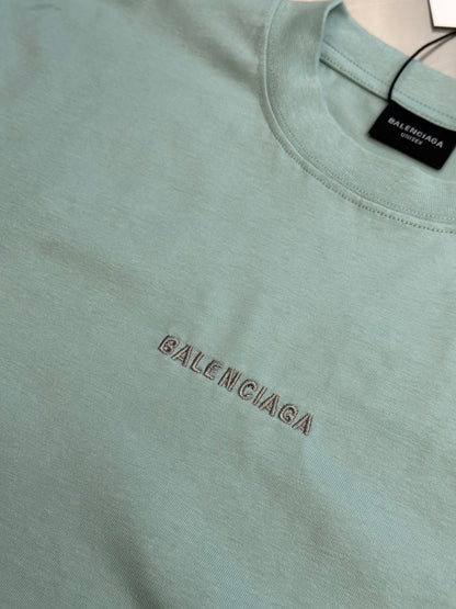 BALENCIAGA Balenciaga Back Reflective T-Shirt Medium Fit "Sage Green"