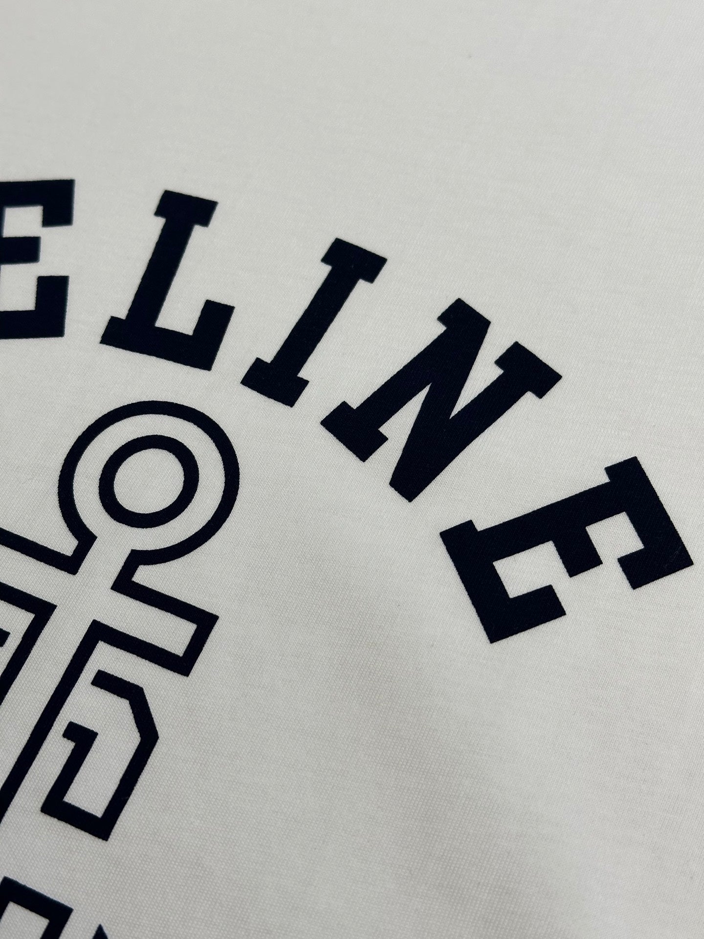 CELINE ANCHOR COTTON JERSEY 70S T-SHIRT