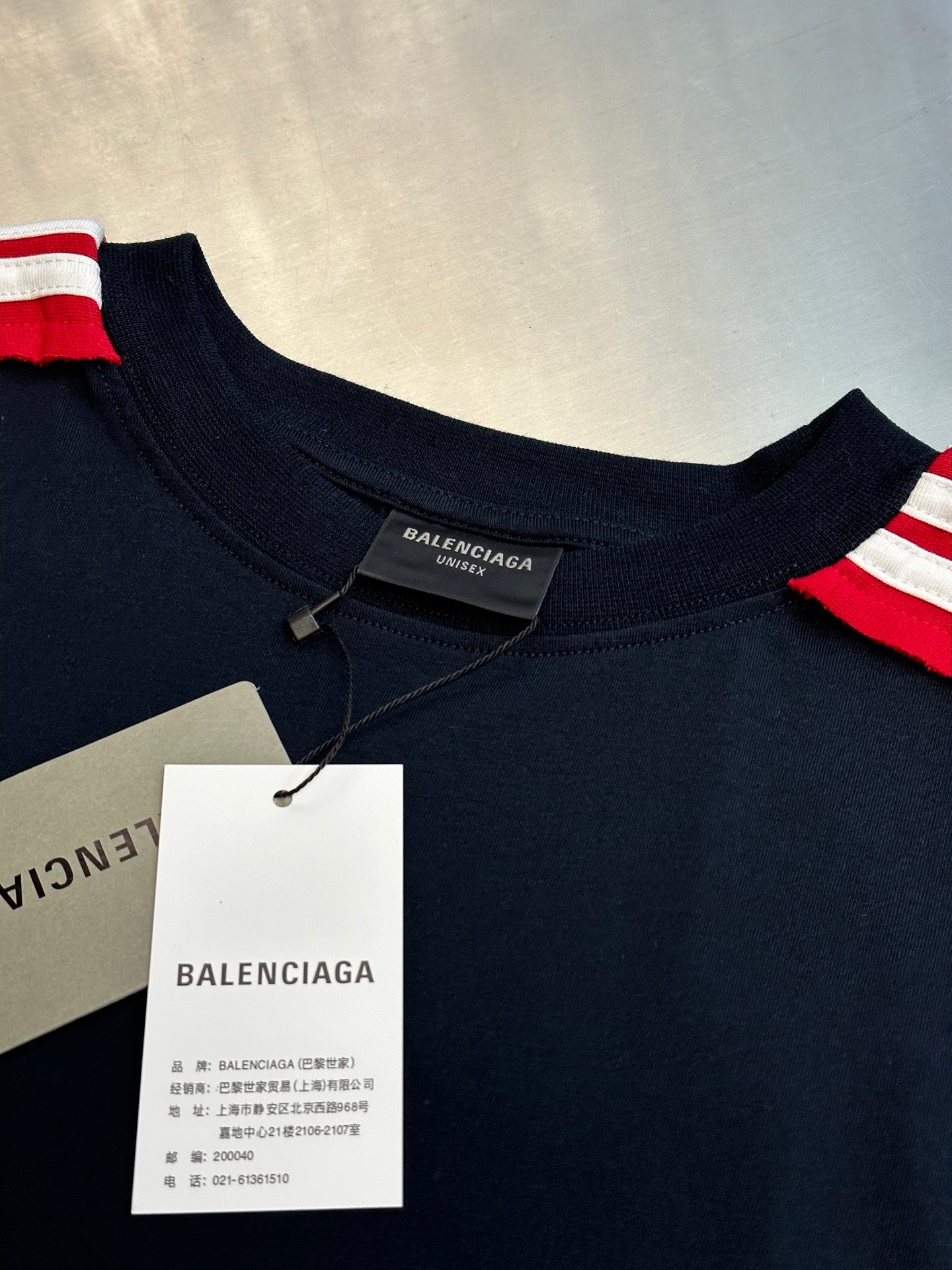 BALENCIAGA Oversized T-shirt in dirty effect white/black