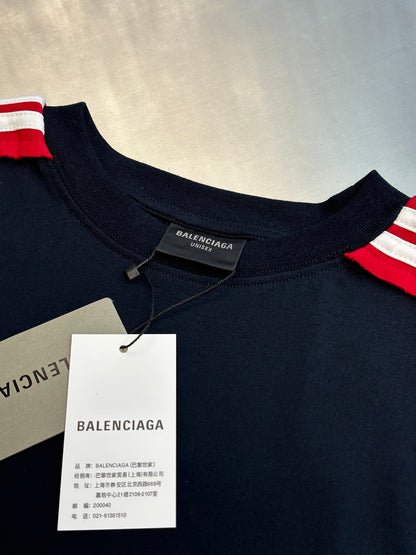 BALENCIAGA Oversized T-shirt in dirty effect white/black