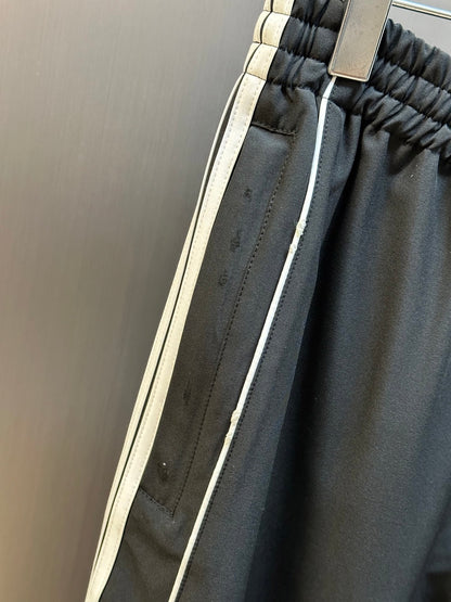 BALENCIAGA Men's Large Tracksuit Pants in Black