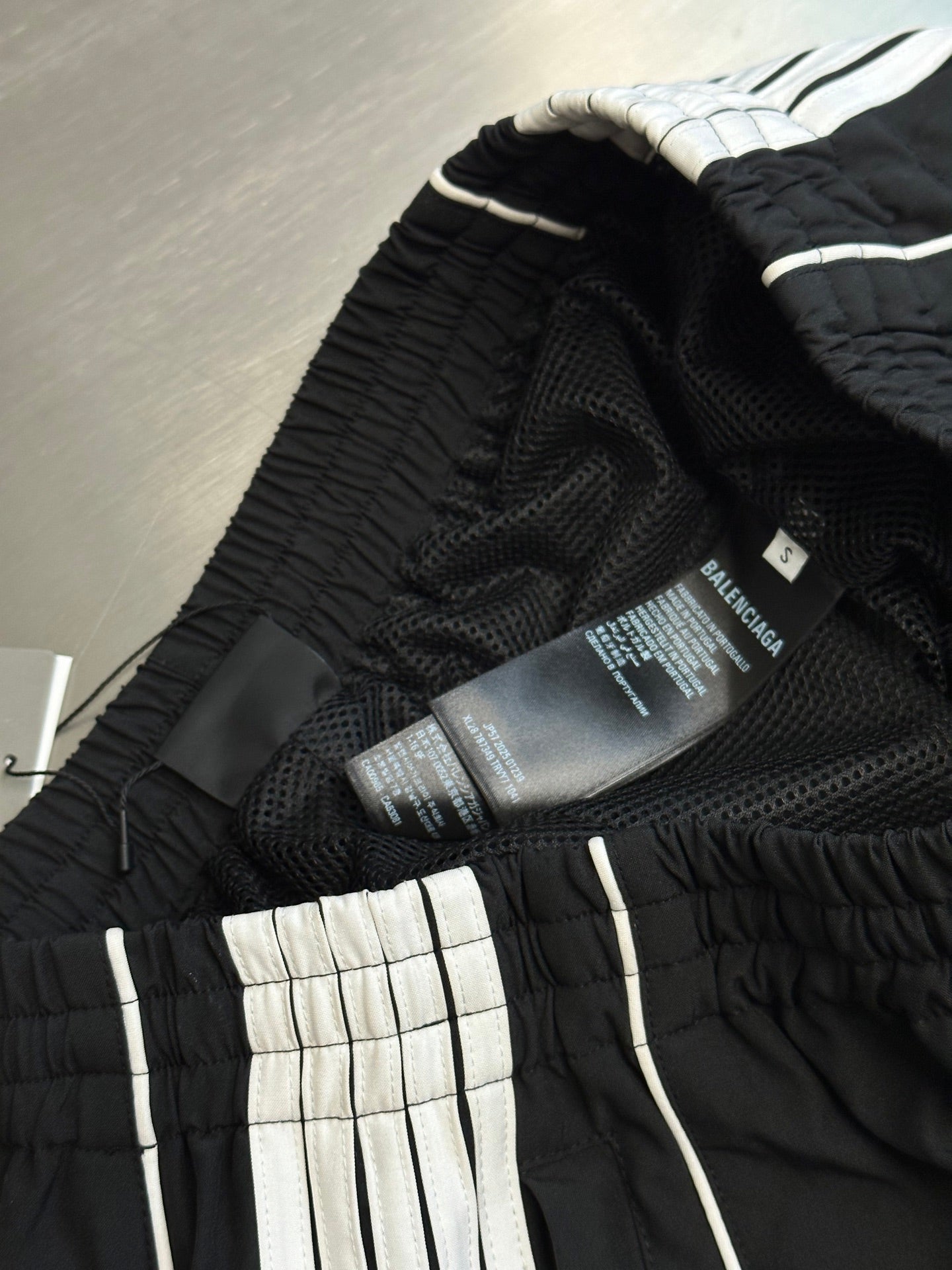 BALENCIAGA Men's Large Tracksuit Pants in Black