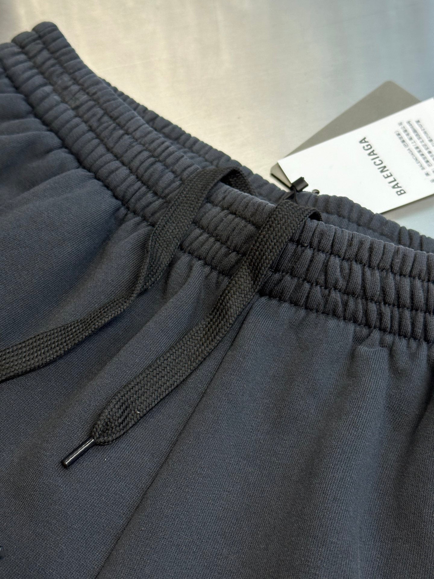 Balenciaga BLACK Shorts with logo patch