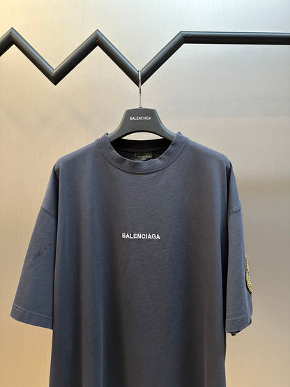 BALENCIAGA Slate Cotton Oversize T-Shirt