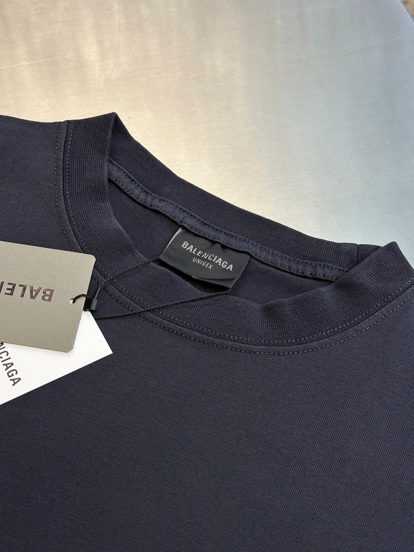 BALENCIAGA Slate Cotton Oversize T-Shirt