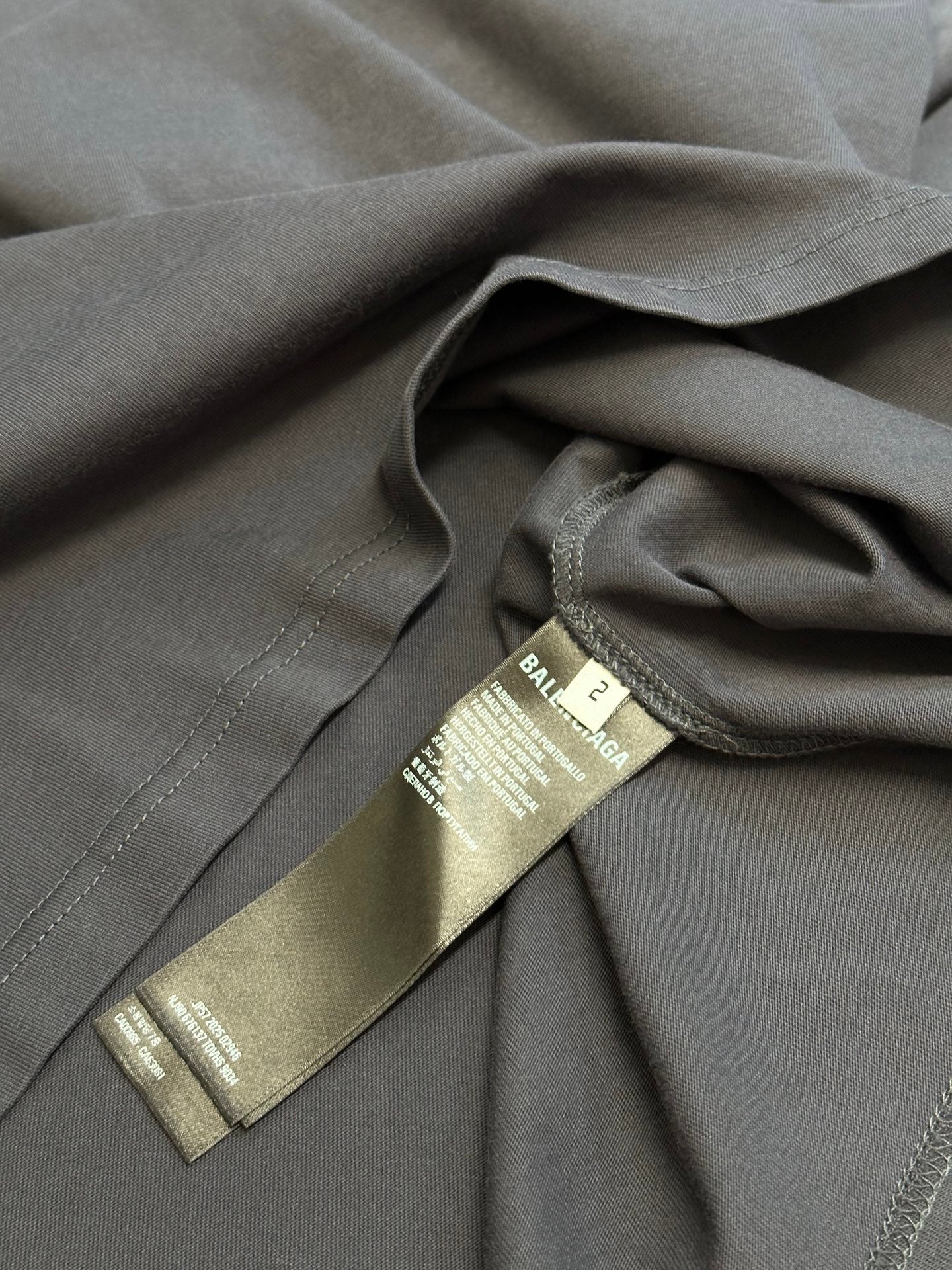 BALENCIAGA Slate Cotton Oversize T-Shirt