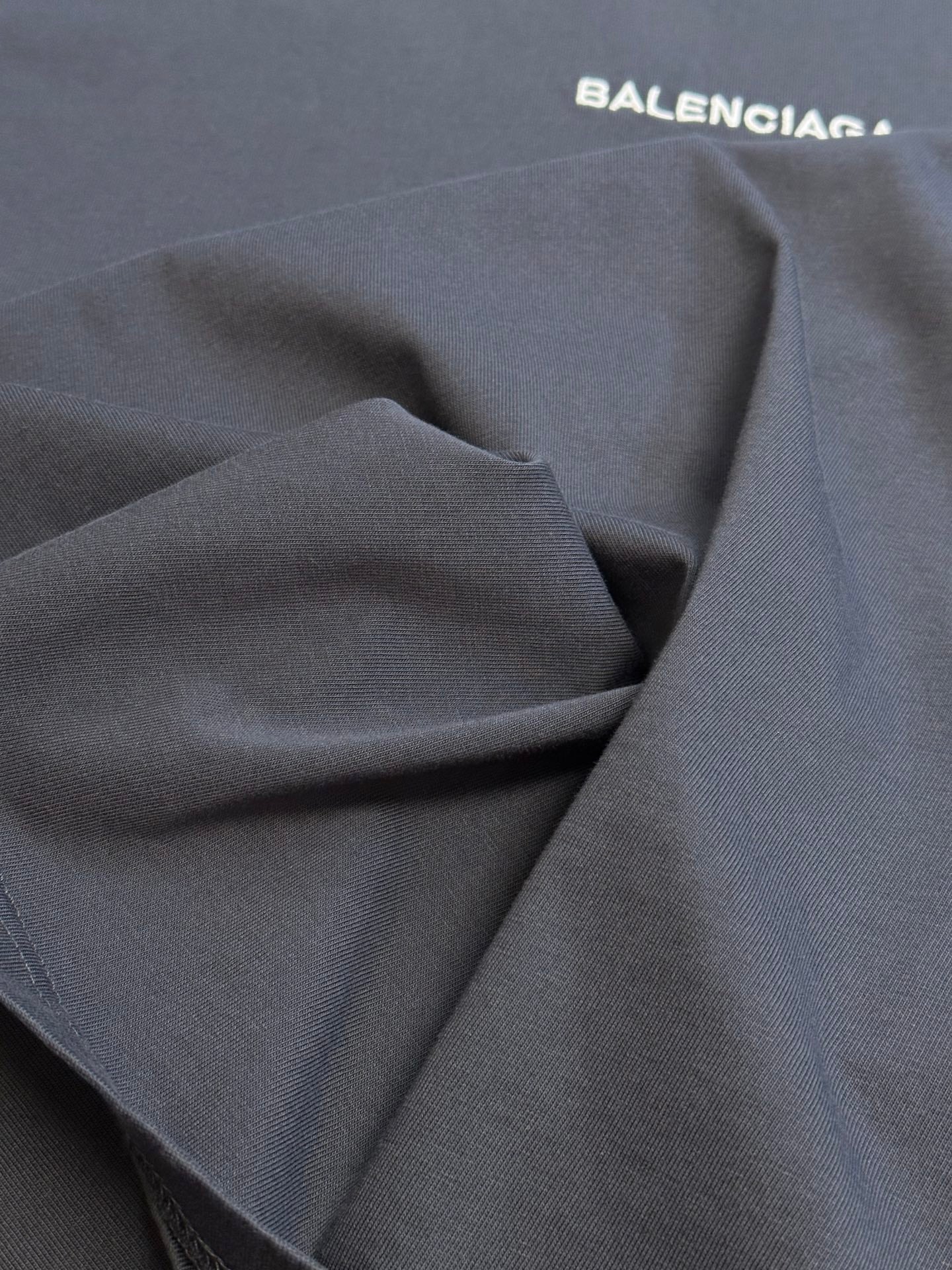 BALENCIAGA Slate Cotton Oversize T-Shirt