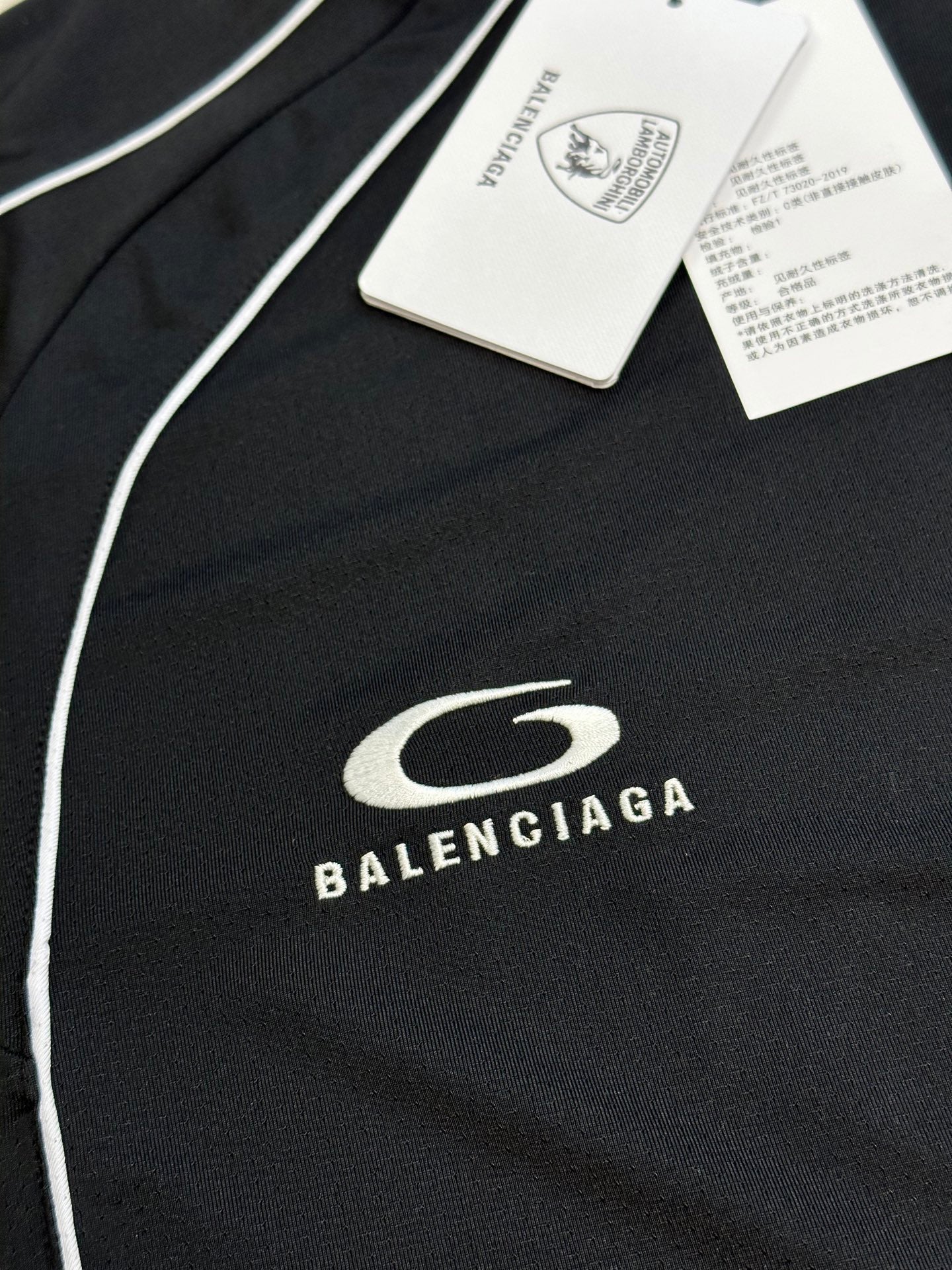 BALENCIAGA Automobili Lamborghini Men's Oversized Soccer T-Shirt "Black"
