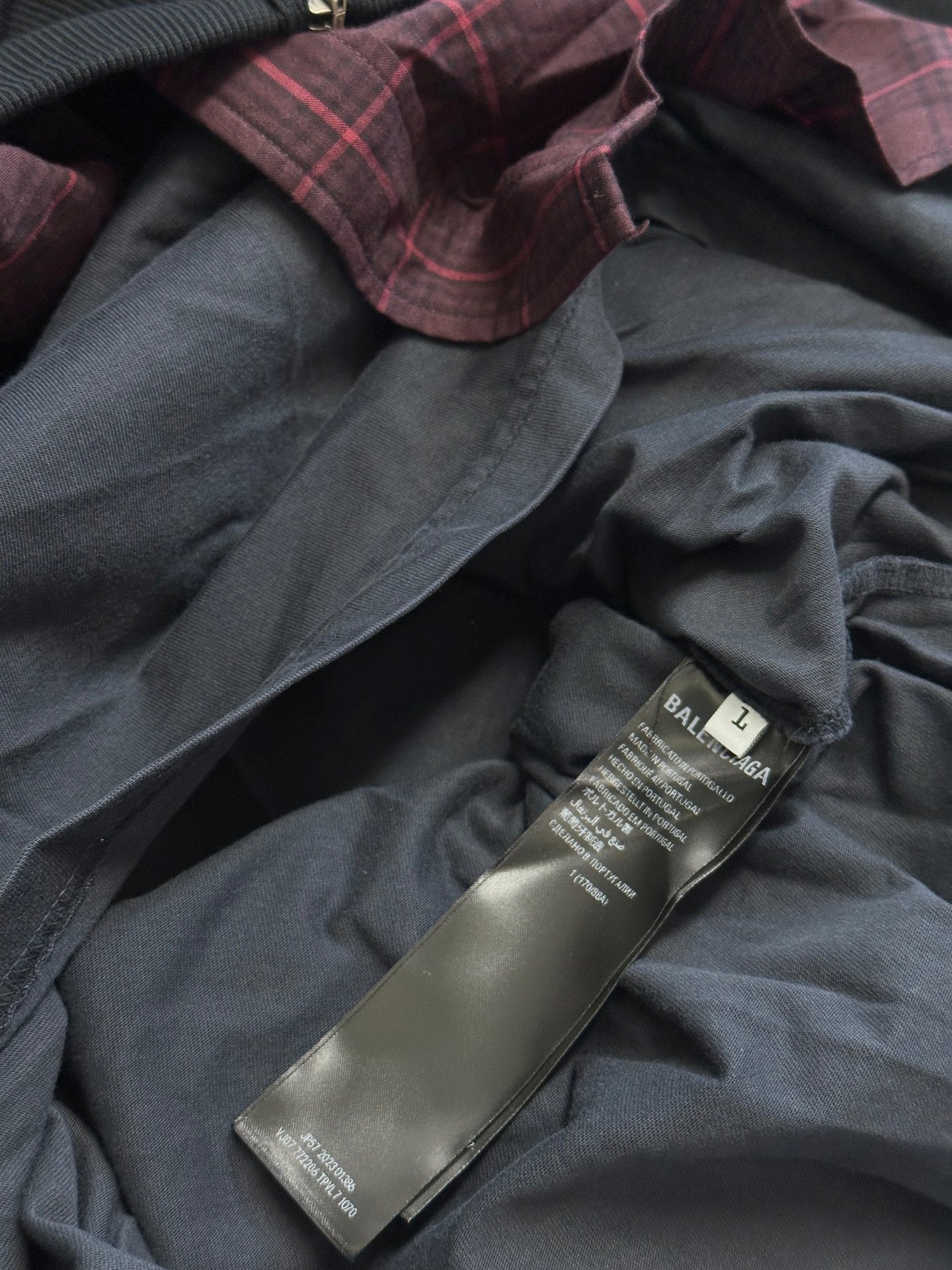 Balenciaga Layered Hoodie Black Men's