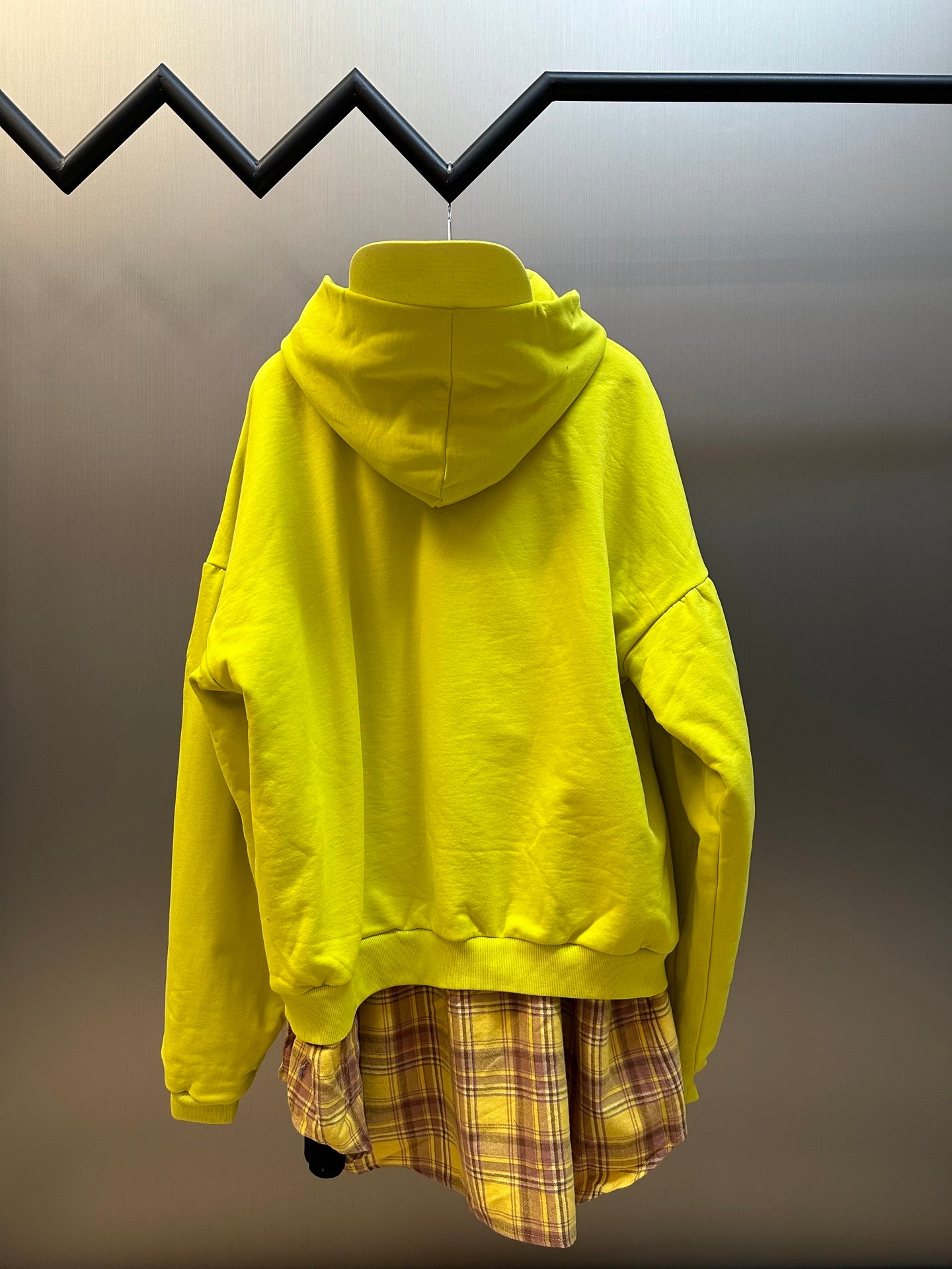 Balenciaga Layered Hoodie Black Men's