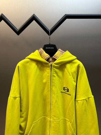 Balenciaga Layered Hoodie Black Men's