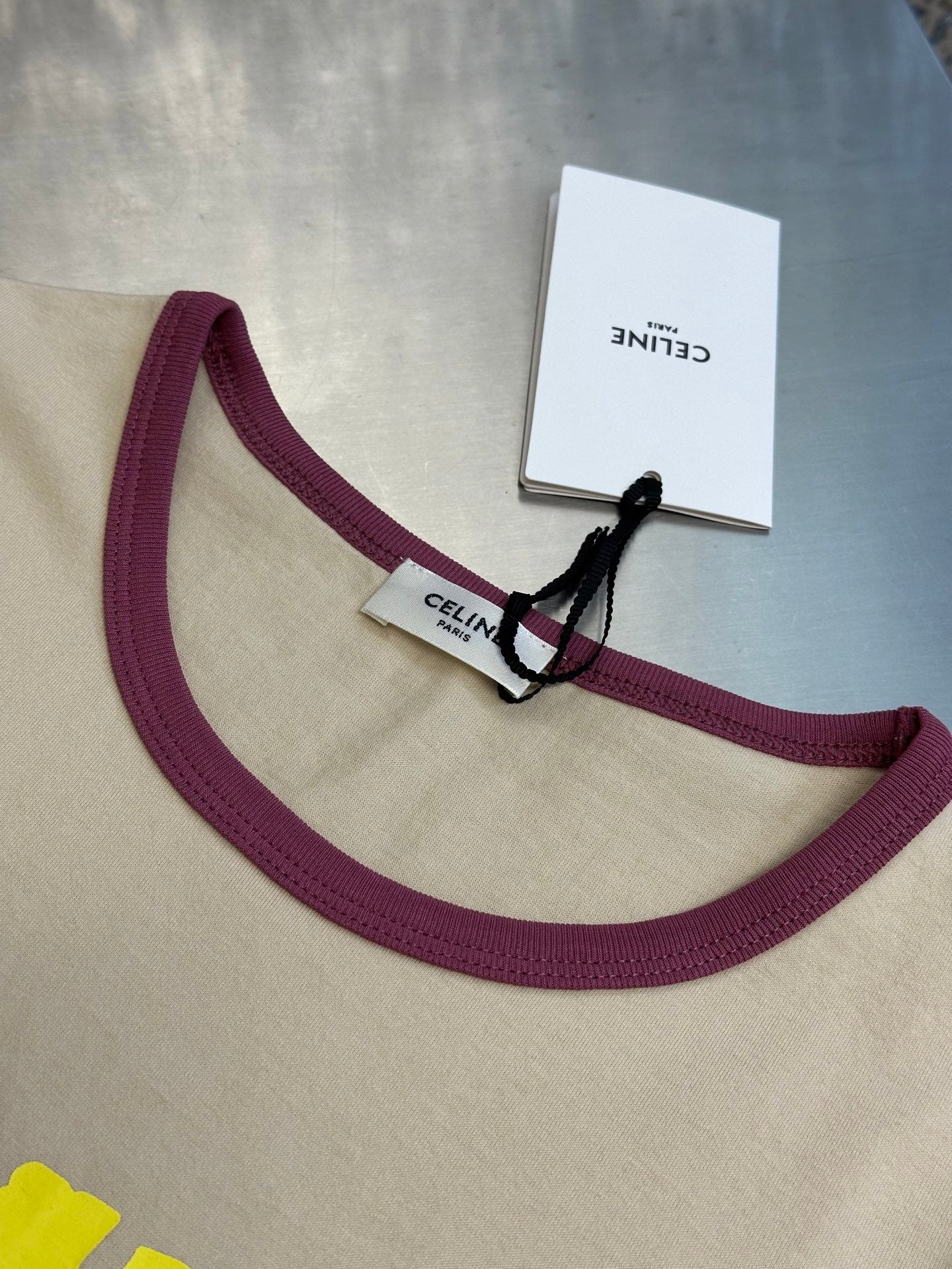 CELINE 70'S T-SHIRT IN COTTON JERSEY