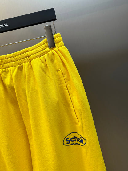 Balenciaga X Scholl Logo Embroidered Pants