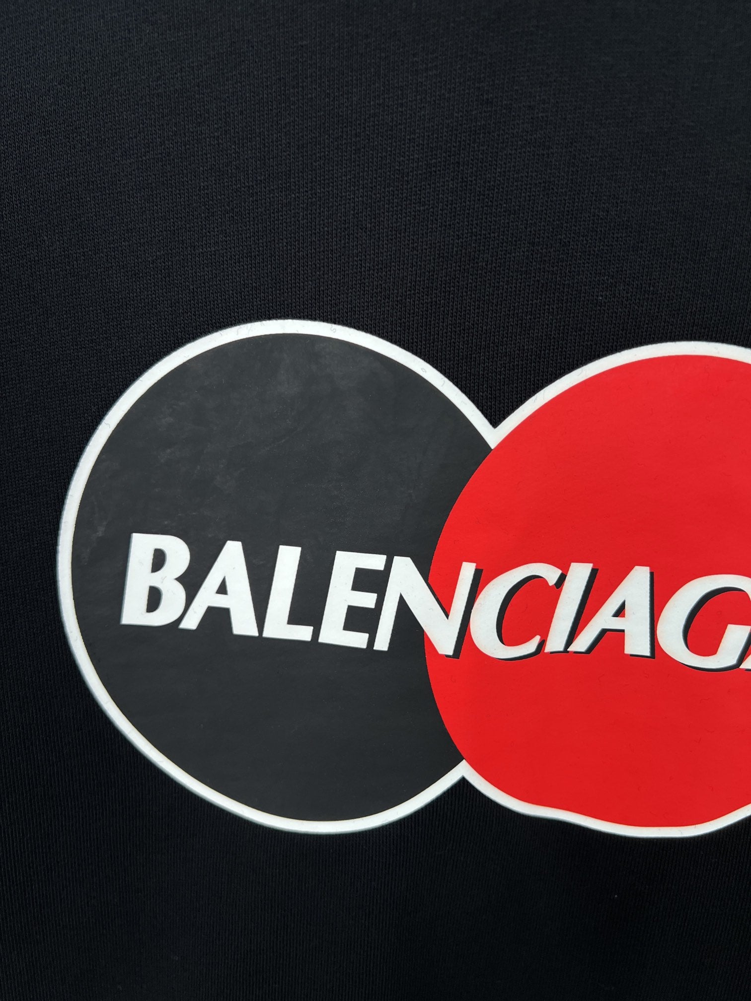 Balenciaga Pattern Loose Version Hoodie Sports 'Black'