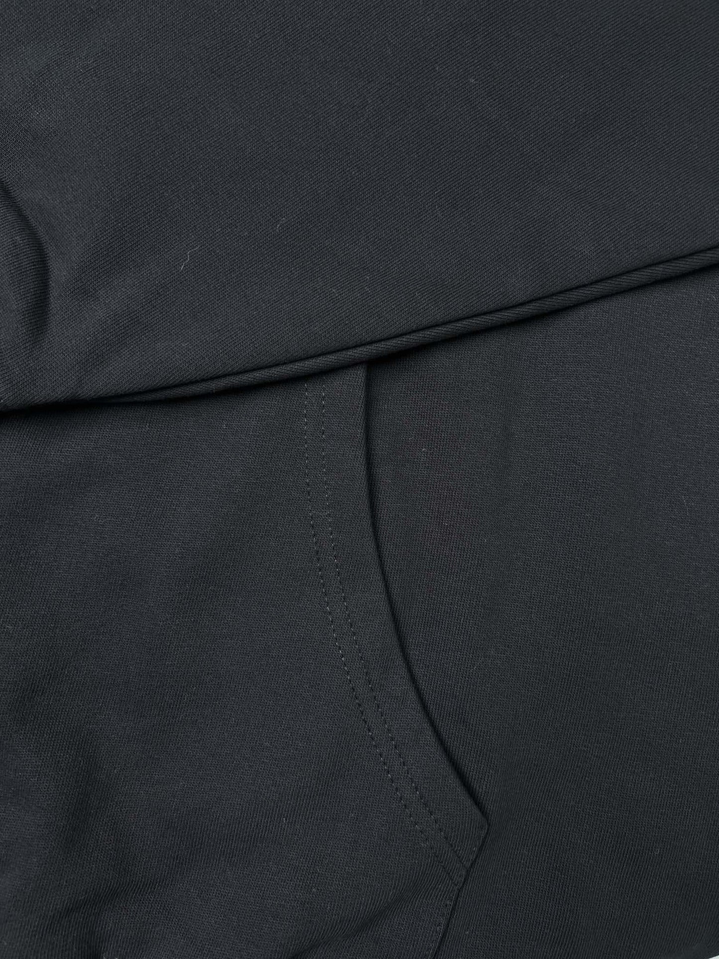 Balenciaga Pattern Loose Version Hoodie Sports 'Black'