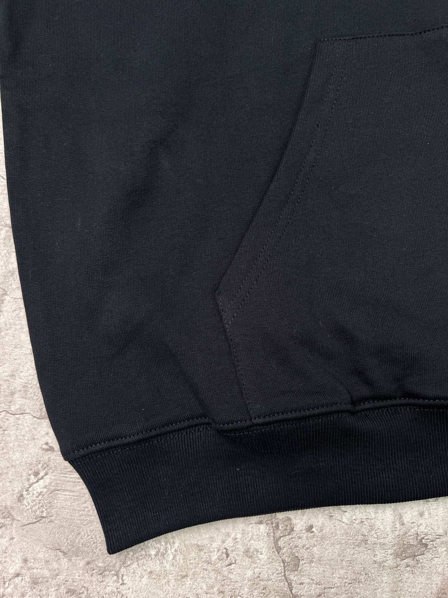 Balenciaga Pattern Loose Version Hoodie Sports 'Black'