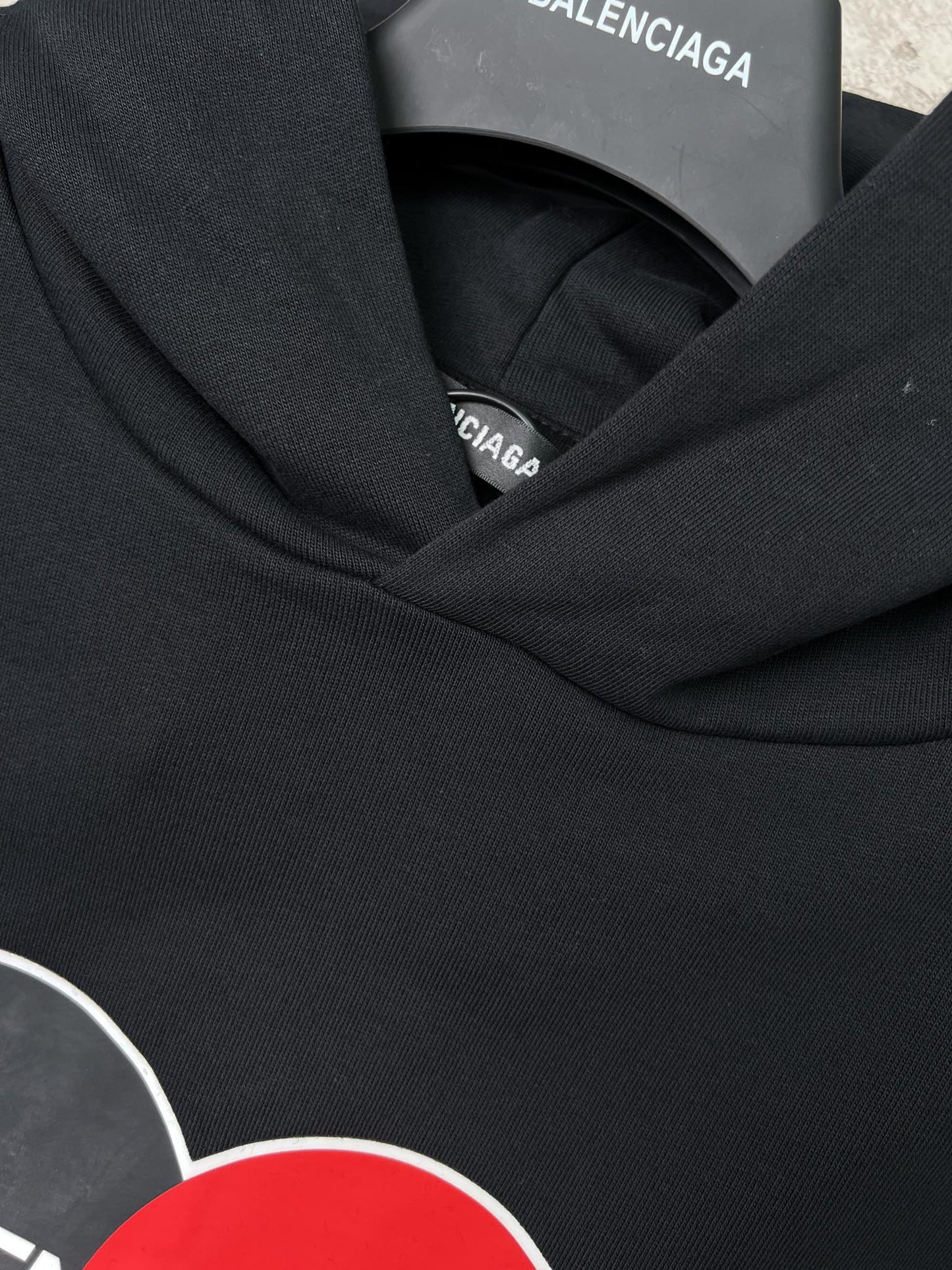 Balenciaga Pattern Loose Version Hoodie Sports 'Black'